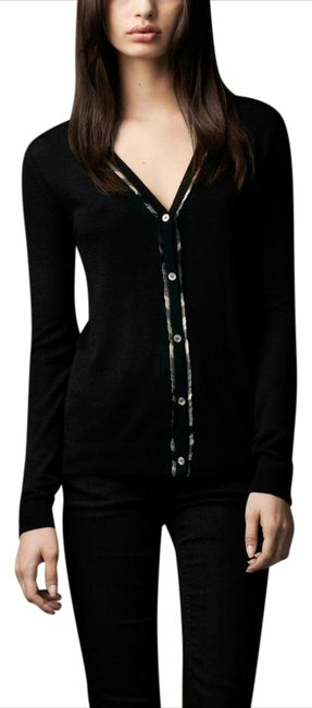 Burberry Black Long Sleeve Cardigan0 XS