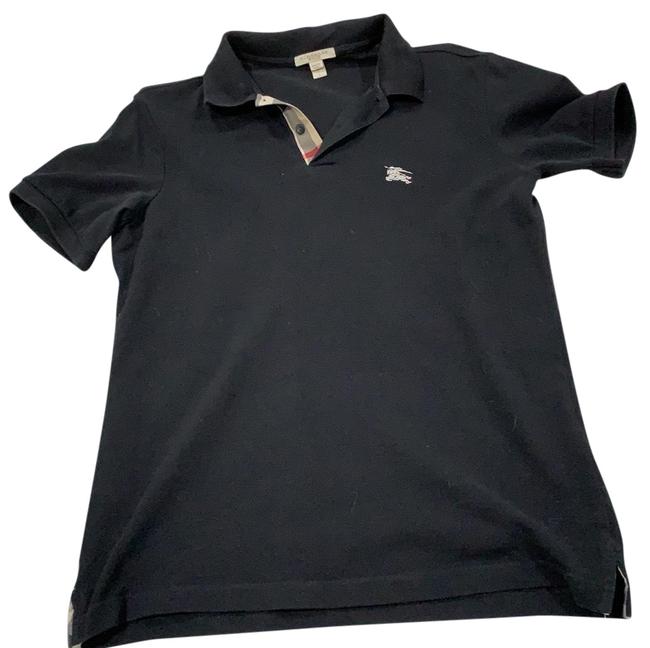 Burberry Black Louis V Polo Button down TopPetite 6 S