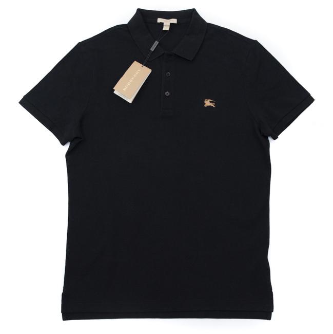 Burberry Black Jersey Mens Cotton jersey Polo Shirt Blouse12 L
