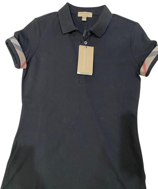 Burberry Black Monogram Polo Tee Shirt4 S