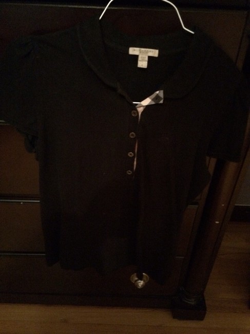 Burberry Black Polo Shirt Blouse12 L
