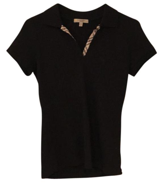 Burberry Black Polo Tee Shirt4 S
