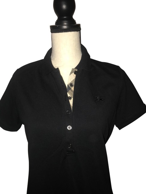 Burberry Black Short Sleeve Polo Tank TopCami12 L