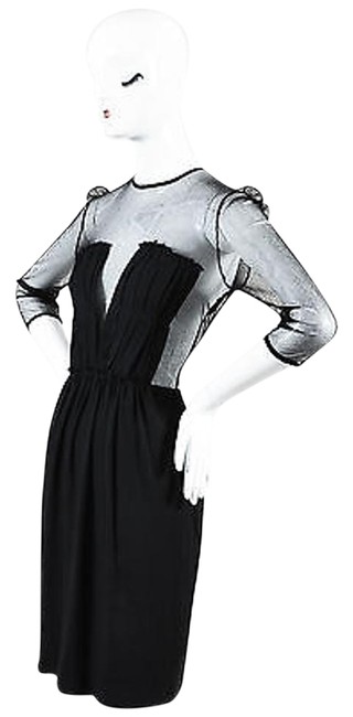 Burberry Black Silk Crepe Dress