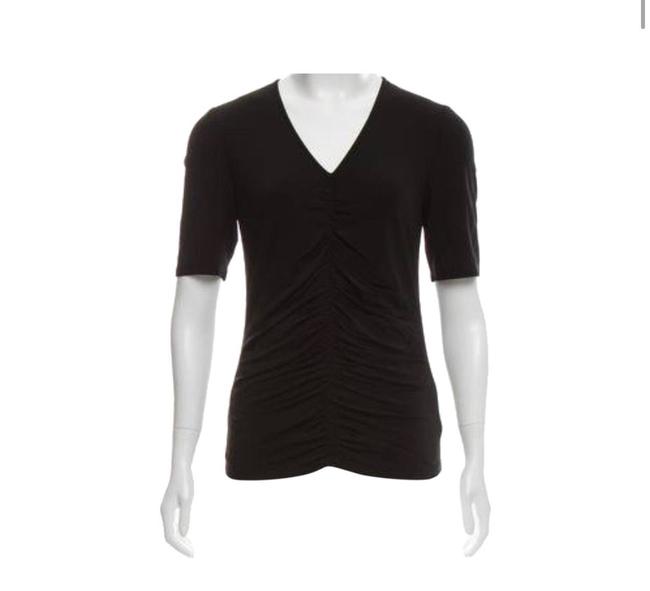 Burberry Black V neck Blouse16 XL, Plus 0x