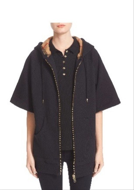 Burberry Black W Check Pattern Oversized SweatshirtHoodie8 M