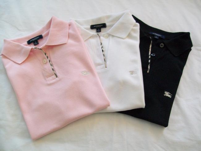 Burberry Black White and Pink Button down Top4 S