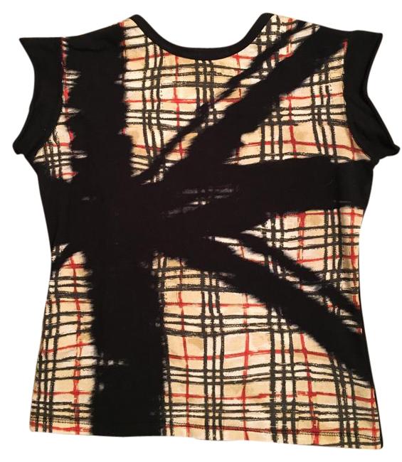 Burberry Black with Nova Check Tee Shirt4 S