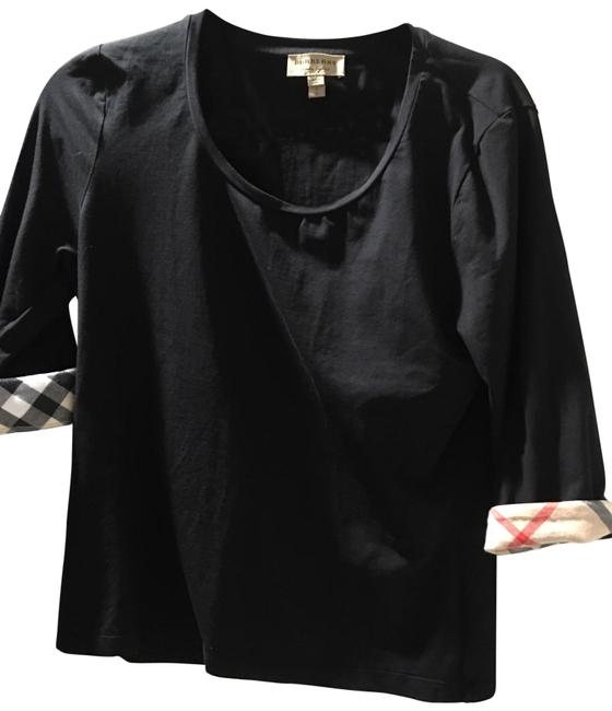 Burberry Black with Sleeves Jersey Tee Shirt12 L