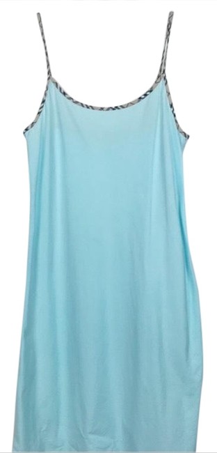 Burberry Blue Nova Print Short Casual Dress4 S