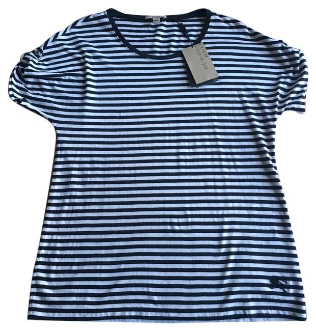 Burberry Blue Nova Print Stripe Check Shirt S Blouse4 S