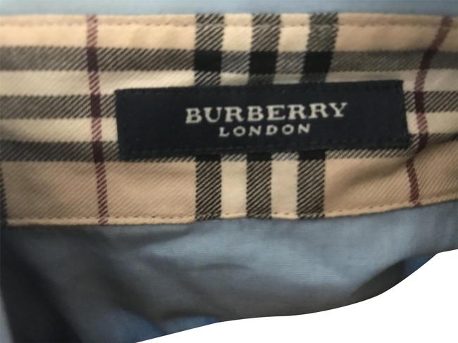 Burberry Blue With Cuffs Tailored Cut Blouse8 M
