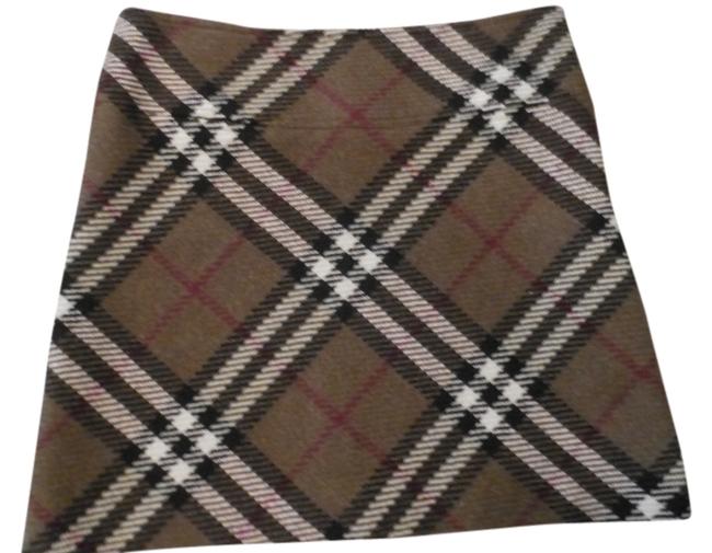 Burberry Brown Check Mini Short Casual Dress4 S