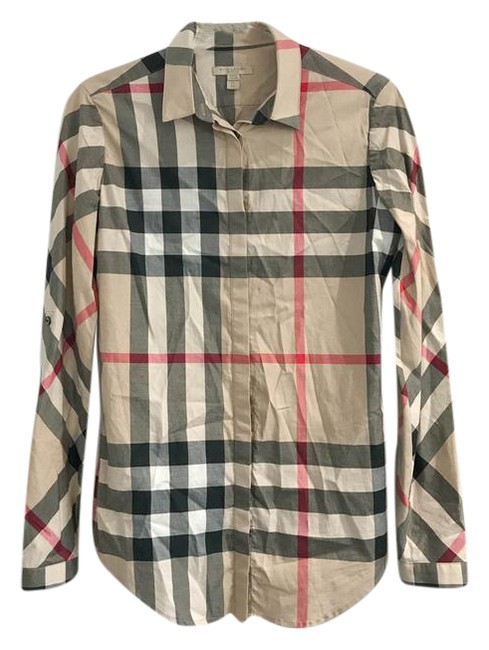 Burberry Brown Shirt Button down Top2 XS