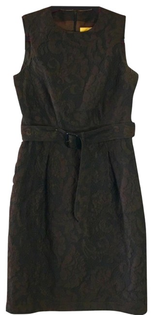 Burberry Brown Talitha Mid length WorkOffice Dress4 S