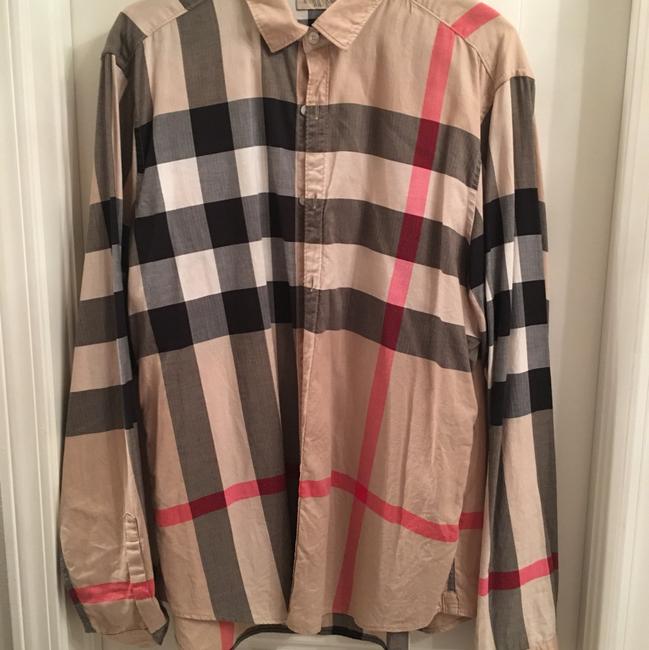 Burberry Check Cotton Shirt Button down TopOS one size