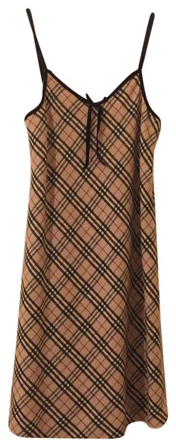Burberry Check Short Casual Dress00 XXS