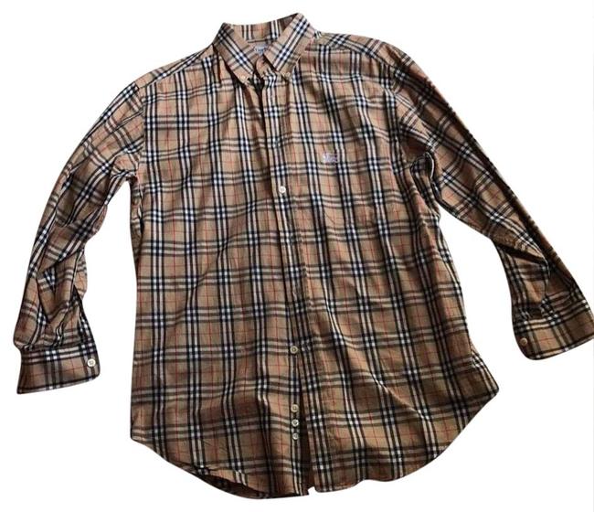 Burberry Checked Great Iconic Men Shirt Can Be We Unisex Blouse8 M