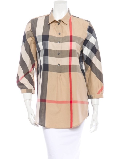 Burberry Checker Britt Tunic Blouse12 L
