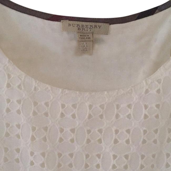 Burberry Cotton Eyelet Mid length Short Casual Dress8 M
