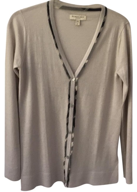Burberry Cream with Black and Cream Piping Cardigan8 M