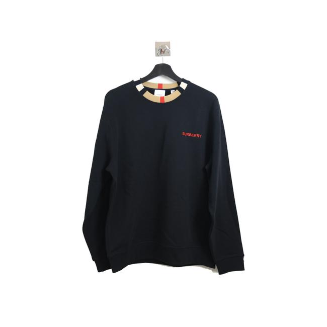 Burberry Crewneck Print Black Sweater
