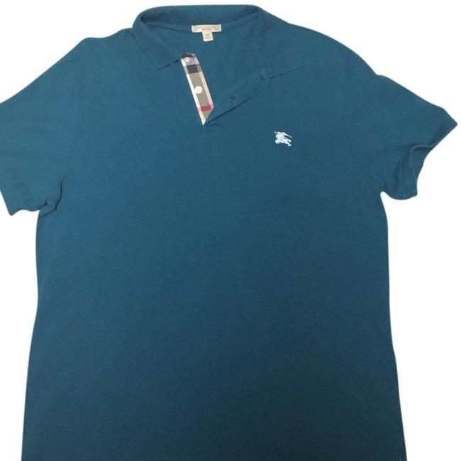 Burberry Dark Teal Tee Shirt16 XL, Plus 0x