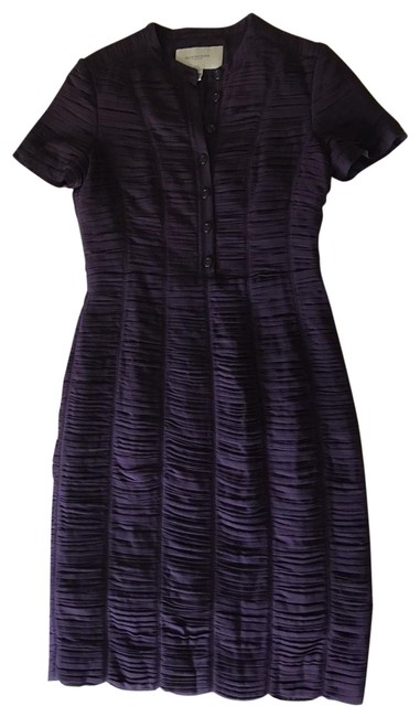Burberry Eggplant London Mid length WorkOffice Dress2 XS