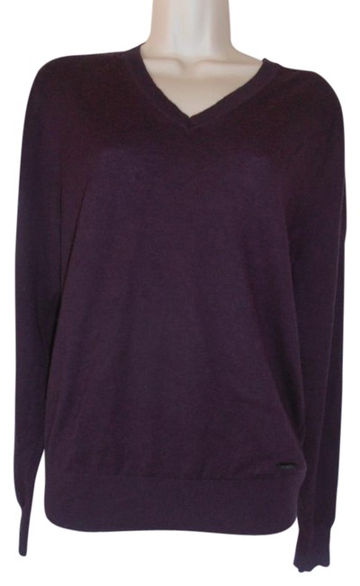 Burberry London Womens Cashmere Eggplant Sweater