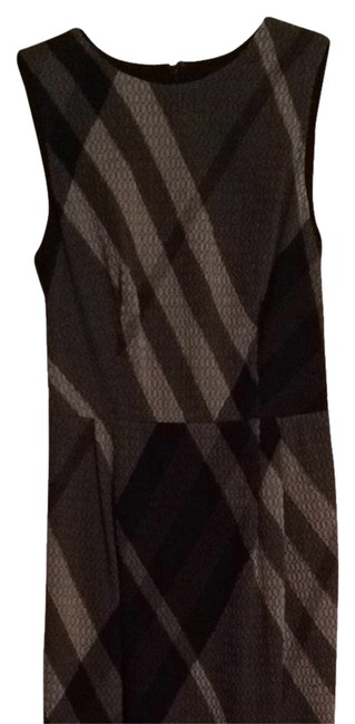 Burberry Gray Tan Taupe Above Knee WorkOffice Dress4 S