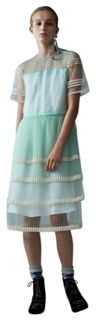 Burberry Green Mid In Light BlueGreen Mid length Formal Dress6 S