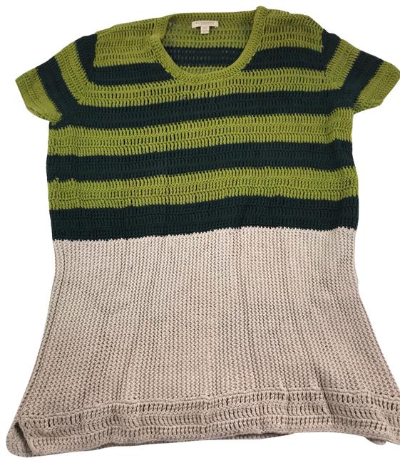 Burberry Green XL Brit Knit Tunic16 XL, Plus 0x