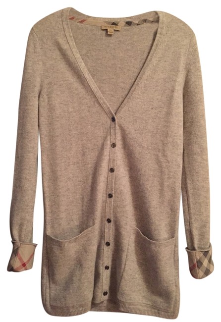 Burberry Cashmere Boyfriend Grey Sweater