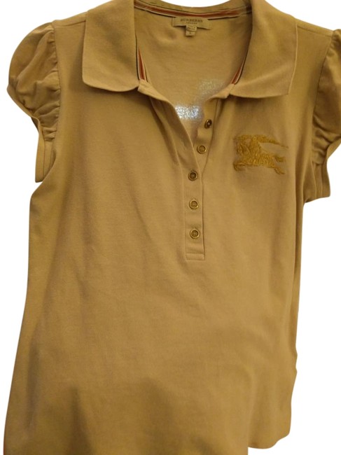 Burberry Khaki Polo Large Tee Shirt14 L