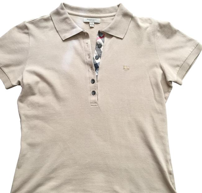 Burberry Khaki Womens Polo Tee Shirt8 M