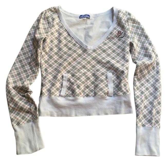 Burberry Light Blue Nova Check Long Sleeve SweatshirtHoodie2 XS