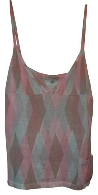 Burberry Light Pastels Cotton Argyle patterned Shirt Tank TopCami12 L