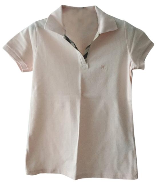 Burberry Light Pink Brit Polo Tee Shirt4 S