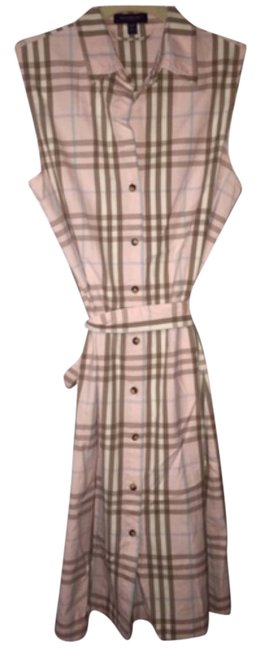 Burberry Light Pink Knee Length Short Casual Dress6 S