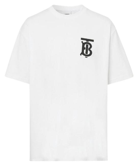 Burberry Logo Printed Oversized Tee Shirt00 XXS