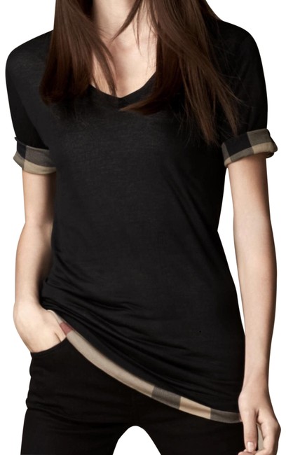 Burberry Black Sleeve Reversible Tee Shirt12 L