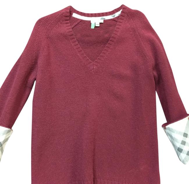 Burberry Maroon Pull over Sweater