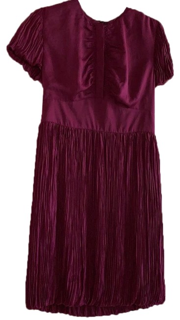 Burberry Maroon Short Cocktail Dress10 M
