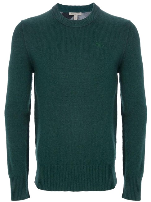 Burberry Mens Check Knight Logo Cashmere Xxl Sweater