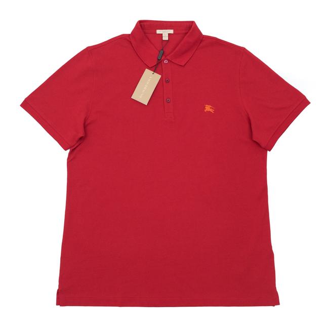Burberry Military Red Jersey Cotton jersey Polo Mens Xxxl Tee Shirt26 Plus 3x