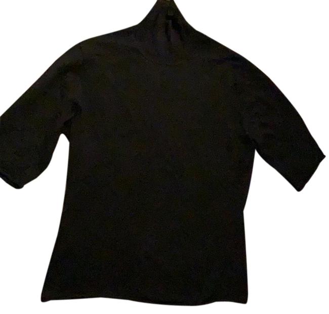 Burberry Mock 34 Turtleneck Black Sweater