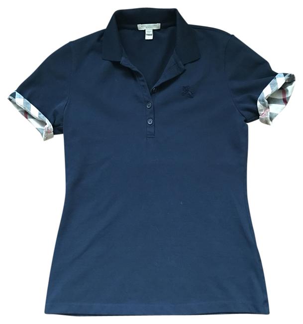 Burberry Navy Blue Polo Tee Shirt4 S