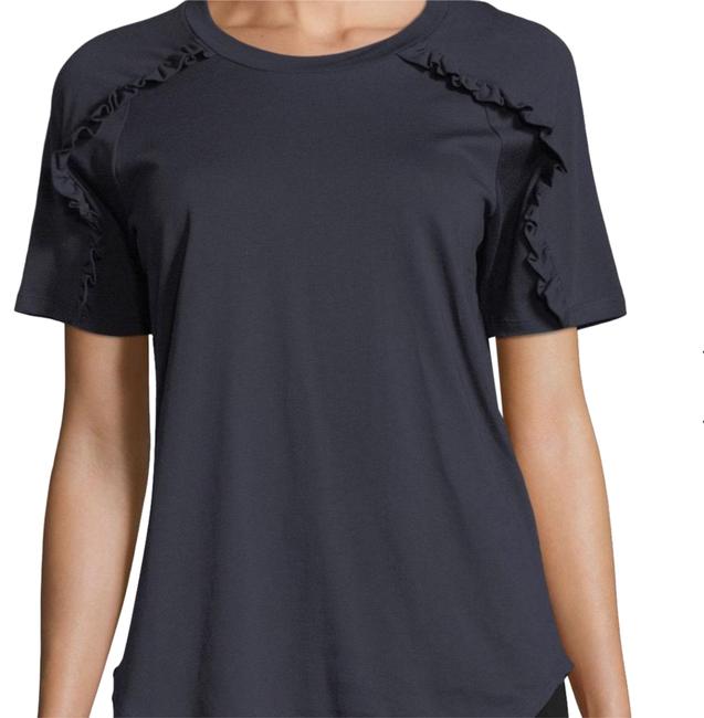 Burberry Navy Tamega Frill detail Short sleeve Tank TopCami8 M