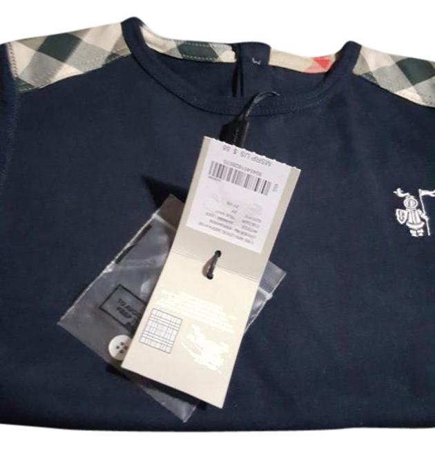 Burberry Navy Toddler Wear Tee Shirt2 XS