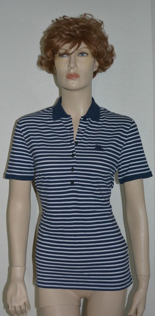Burberry Navy Womens Polo Shirt Large Blouse12 L